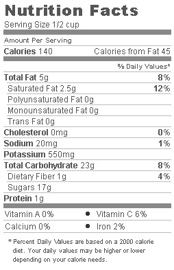 Trader Joe's Vacuum Fried Banana chips - Nutritional Facts