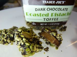 Trader Joe's Dark Chocolate Roasted Pistachio Toffee