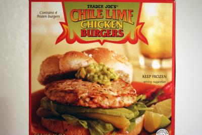 Trader Joes chili lime chicken burgers