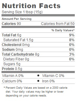 Trader Joe's Speculoos Cookie Butter - Nutritional Data