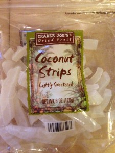 Trader Joe's Lightly Sweetened Coconut Strips