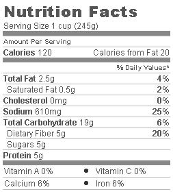 Trader Joe's Minestrone Soup - Nutritional Information Trader Joe's Minestrone Soup - Nutritional Information