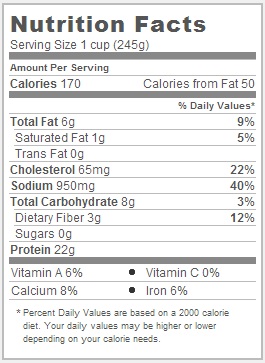 Trader Joe's Cioppino Seafood Stew - Nutritional Facts