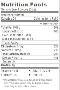 Trader Joe's Chicken Cilantro Mini Wontons - Nutritional Facts