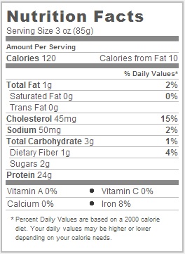 Trader Joe's Grilled Balsamic Vinegar and Rosemary Chicken - Nutritional Facts