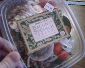 Trader Joe's Bacon and Spinach Salad