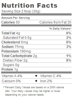 Trader Joe's (Trader Jose's) Avacado's Number Guacamole - Nutrition Facts