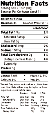Trader Joe's Spicy Guacamame - Nutrition Facts