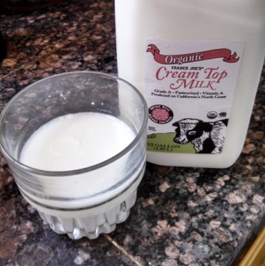 Trader Joe's Cream Top Milk