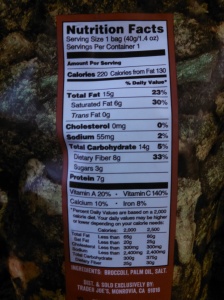Trader Joe's Crispy Crunchy Broccoli Florets - Nutrition Facts