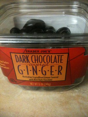 Trader Joe's Dark Chocolate Covered Ginger