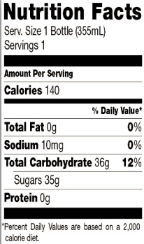 Trader Joe's Brewed Ginger Beer - Nutrition Facts