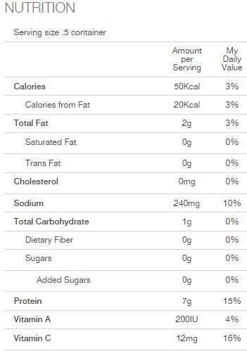 Trader Joe's Spicy Ranchero Egg White Salad - Nutrition Facts