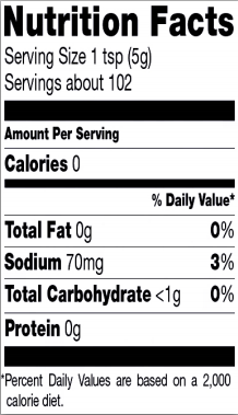 Trader Joe's Green Dragon Hot Sauce - Nutrition Facts