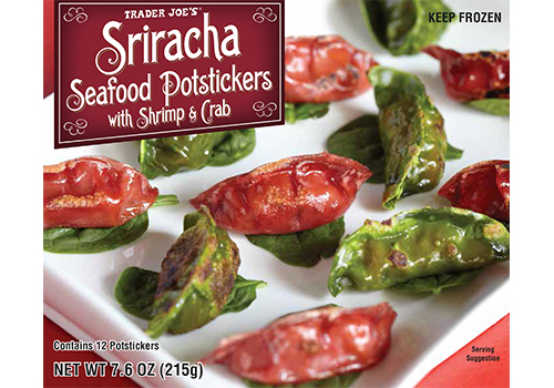 Trader Joe's Sriracha Seafood Potstickers with Shrimp and Crab
